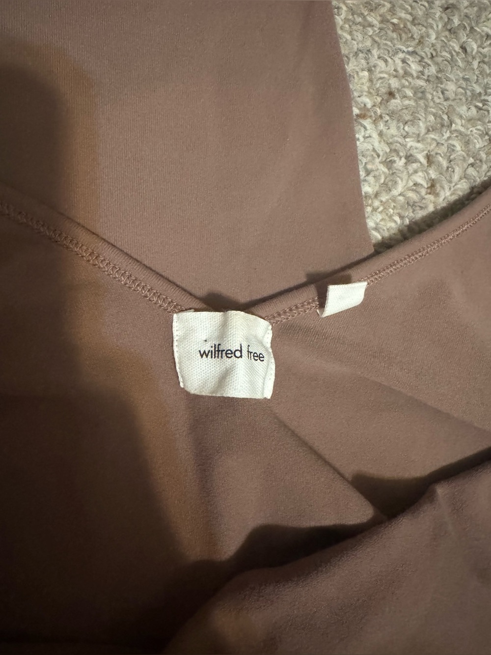 Wilfred Free by Aritzia Athletic Contour Jumpsuit Brown - Picture 3 of 5